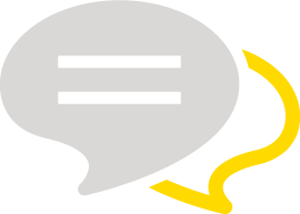 speech bubble icon to reperesent customer reviews