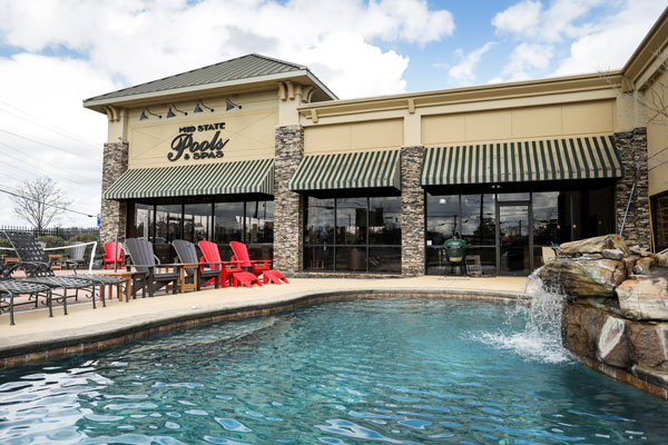 photo of Mid State Pools & Spas' showroom in Warner Robins