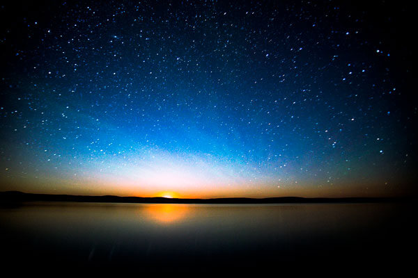 starry night horizon