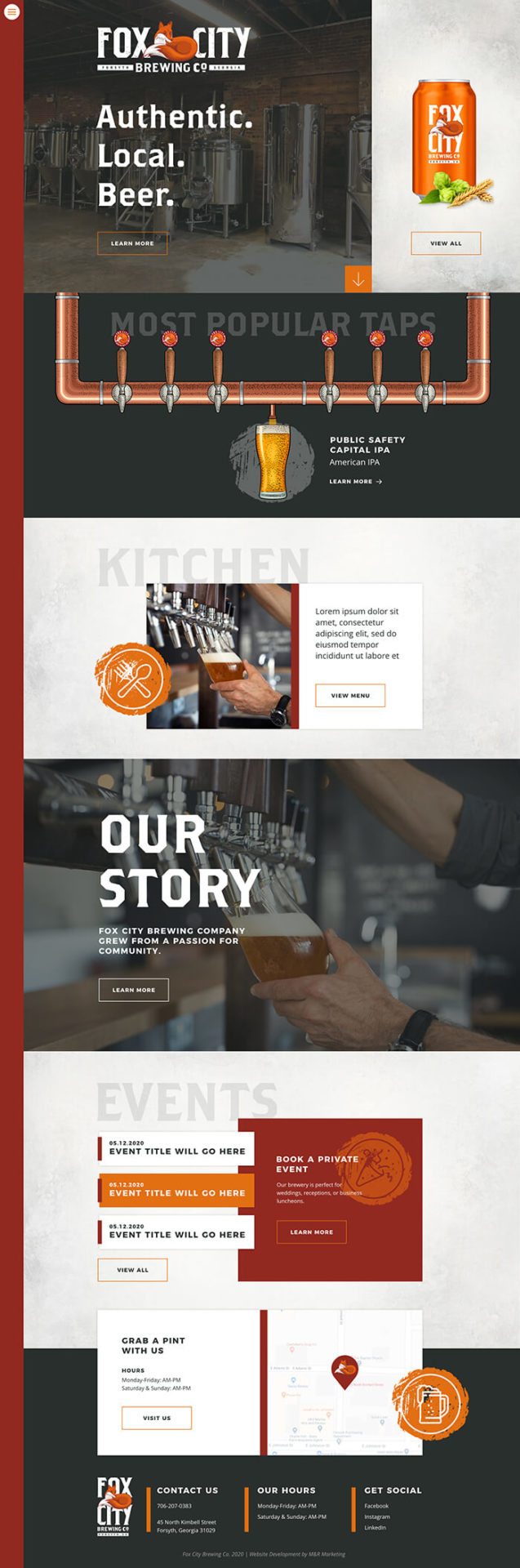 fox city brewing company website