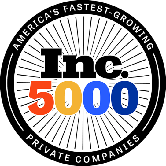 Inc 5000 list logo, America's fastest growing private companies