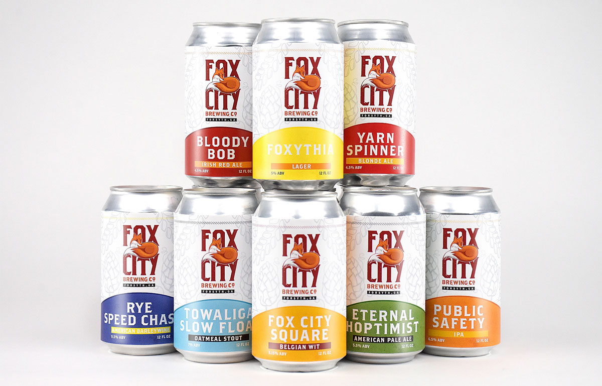 fox city beer cans