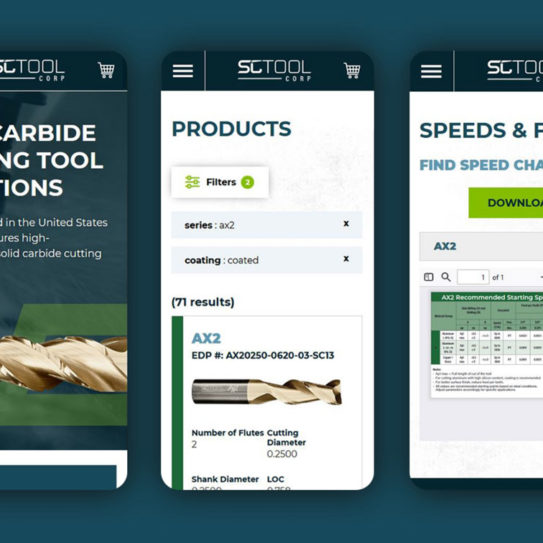 SC Tool website mobile view
