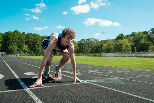 high school track & field athlete