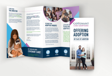 Covenant Care Adoptions print pieces