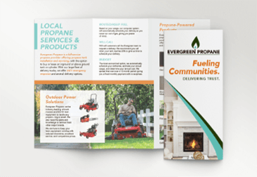 Evergreen Propane print pieces