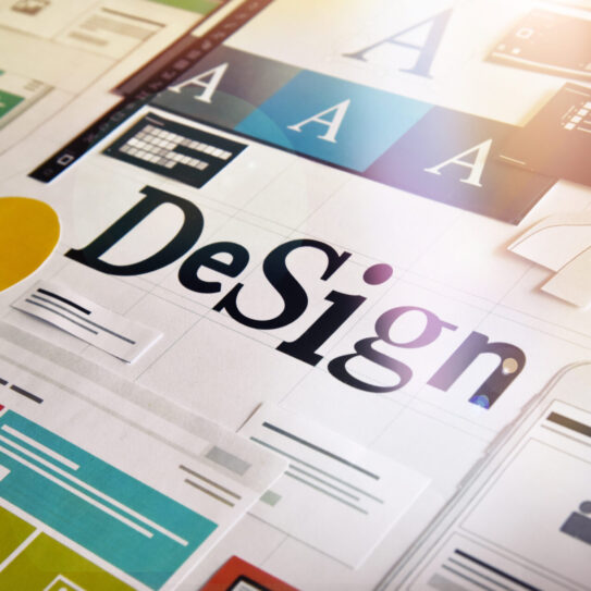 Design concept for different categories of design such as graphi