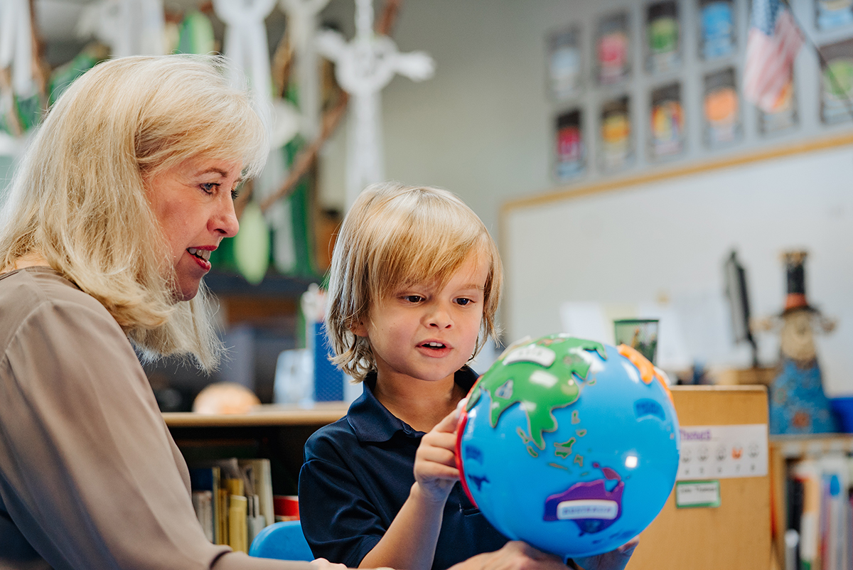 Stratford - Teacher and student